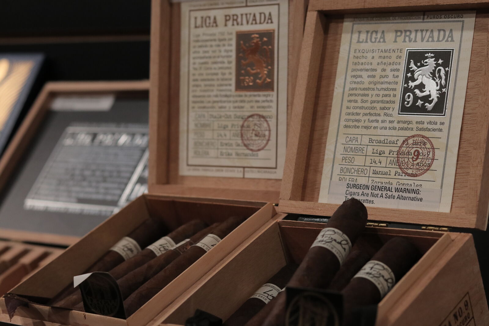 Liga Privada H99 Connecticut Corojo cigar — Alternate angle