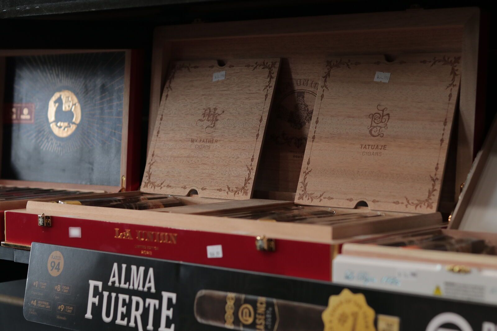 My Father & Tatuaje "La Unión" cigar — My Father and Tatuaje, side by side